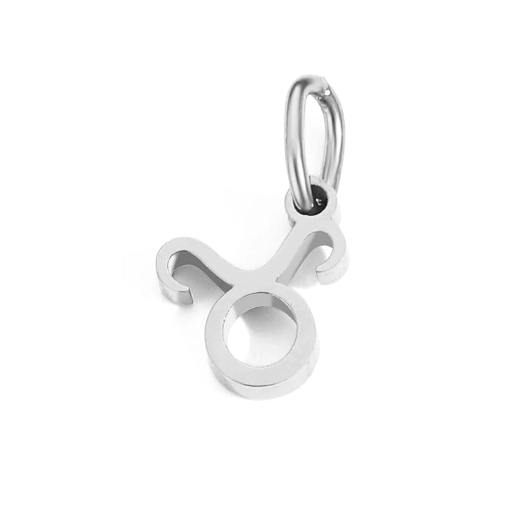 Charm signe Taureau en acier inoxydable argent – pendentif astrologique
